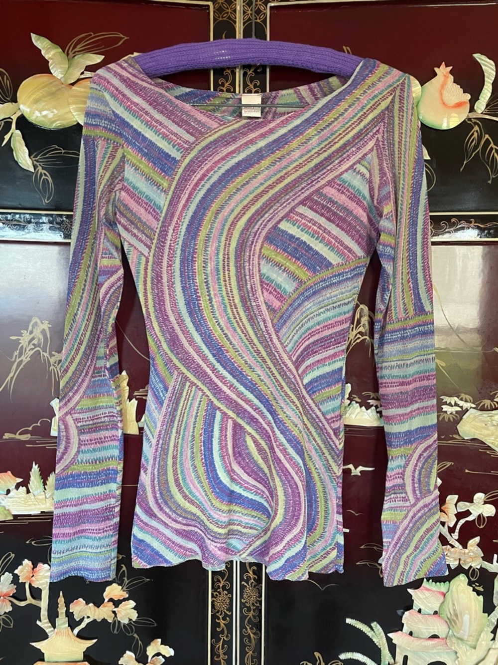 Mesh Y2K psychedelic mini dress / top